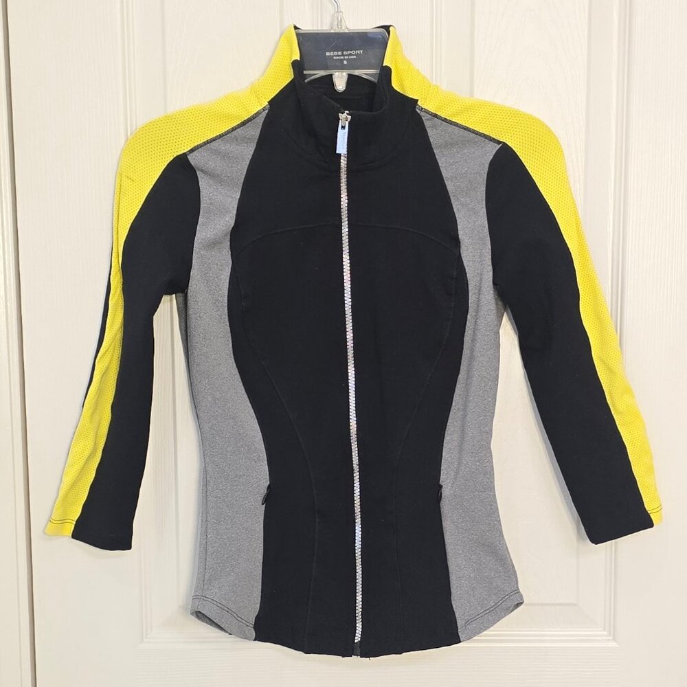 Bebe Sport Colorblock Zip-Up Jacket - Size Small